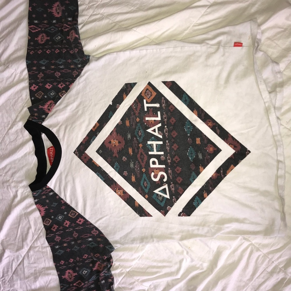 Asphalt half sleeve cut shirt
